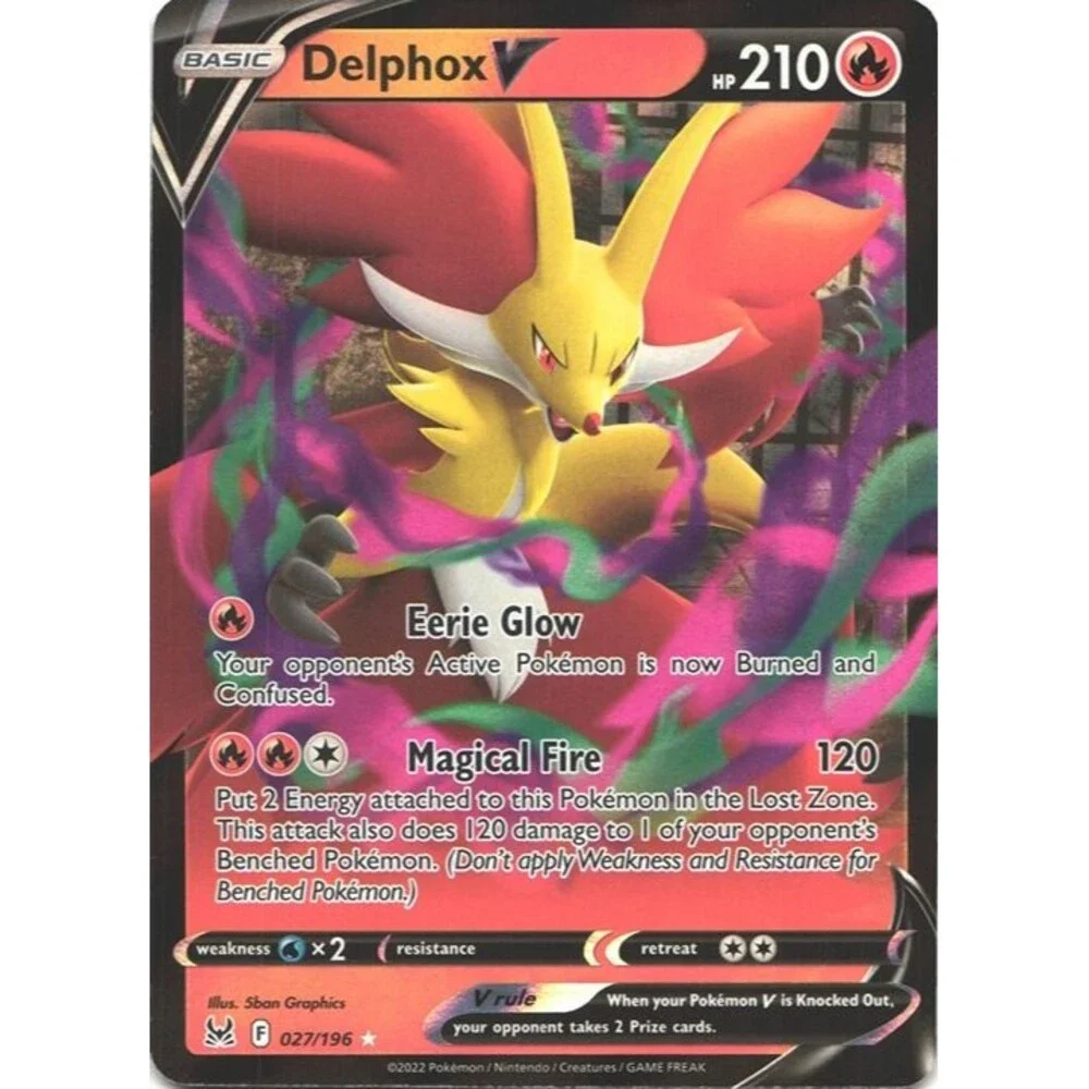 Delphox V #27 Pokemon Lost Origin